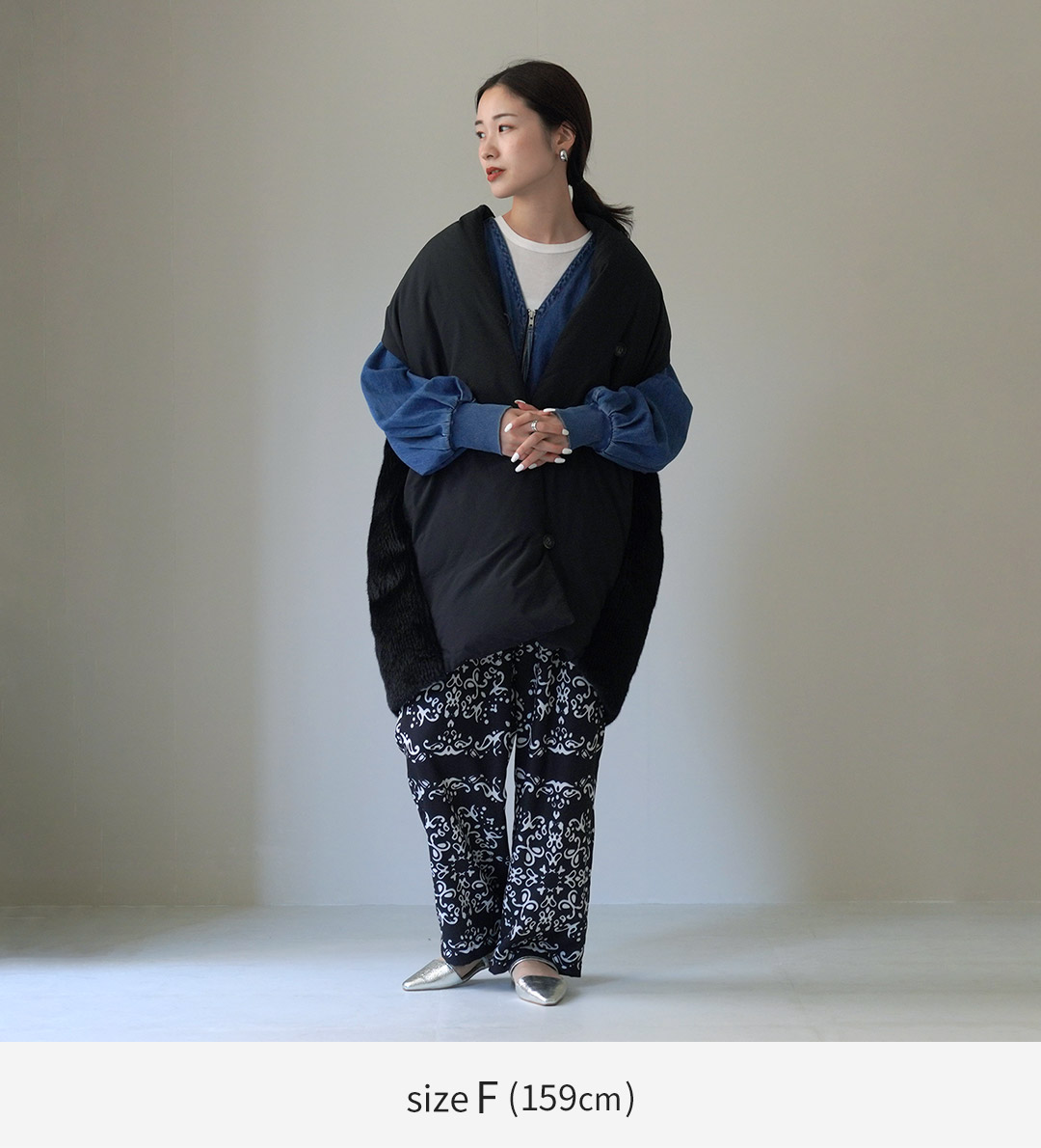 CYAN TOKYO（シアントーキョー） ストールライク ファーコンビ ダウン