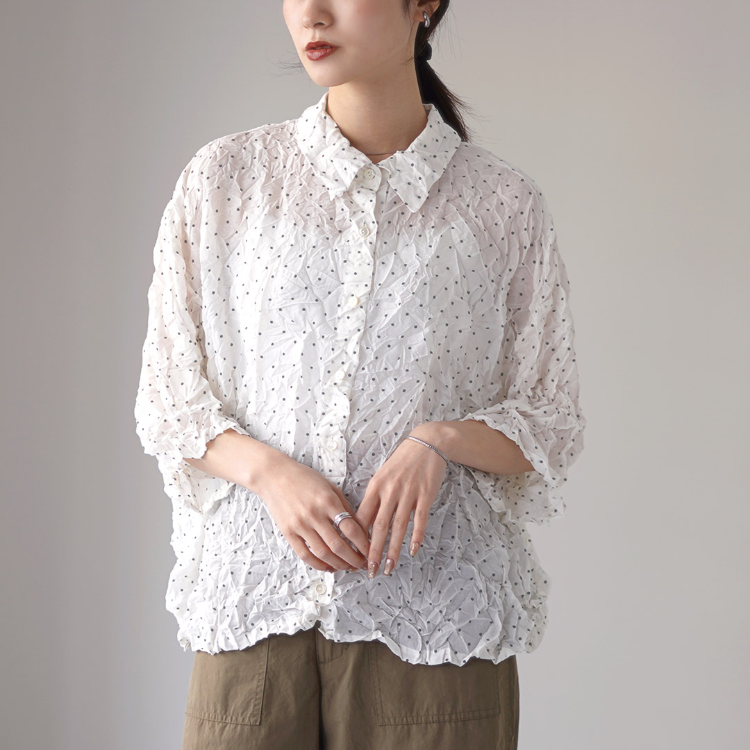 mizuiroind（ミズイロインド） ドット プリント キャッチ ワッシャー