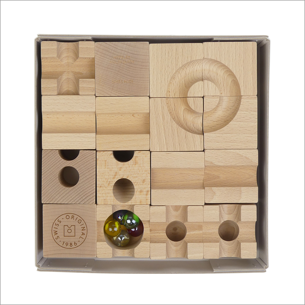 cuboro 【並行輸入品】キュボロ スタンダード 16 積み木 知育玩具 木の