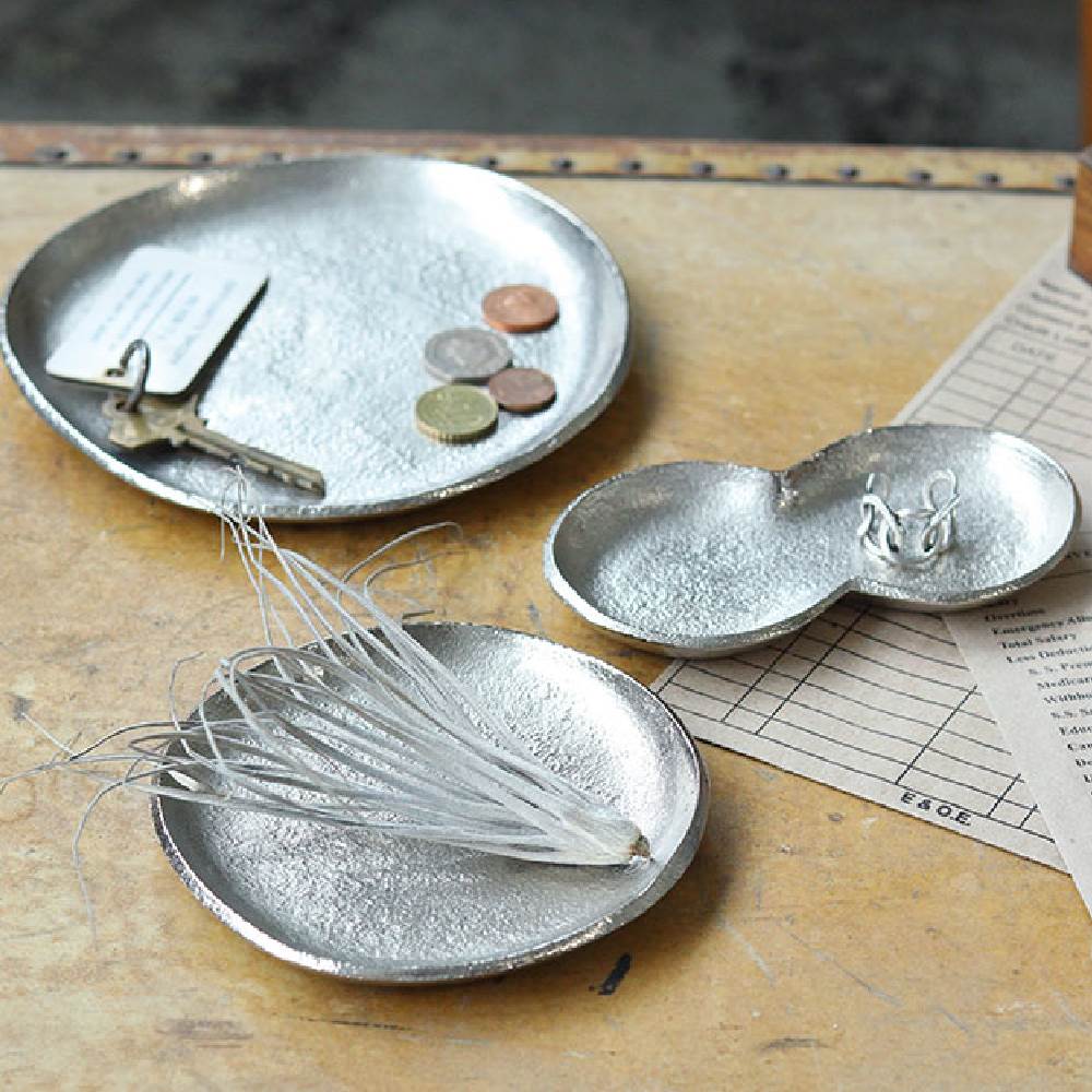 ラウンドトレイ 直径11.5cm 直径15cm アルミニウム シルバー