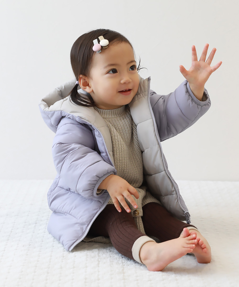 devirock（デビロック） ダウンジャケット キッズ 洗える ファイバー