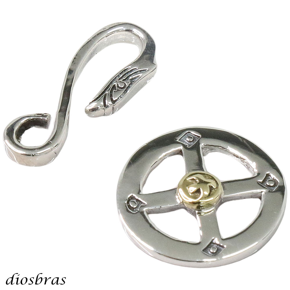 シルバー925 イーグル メディスン ホイール イーグルヘッドフック