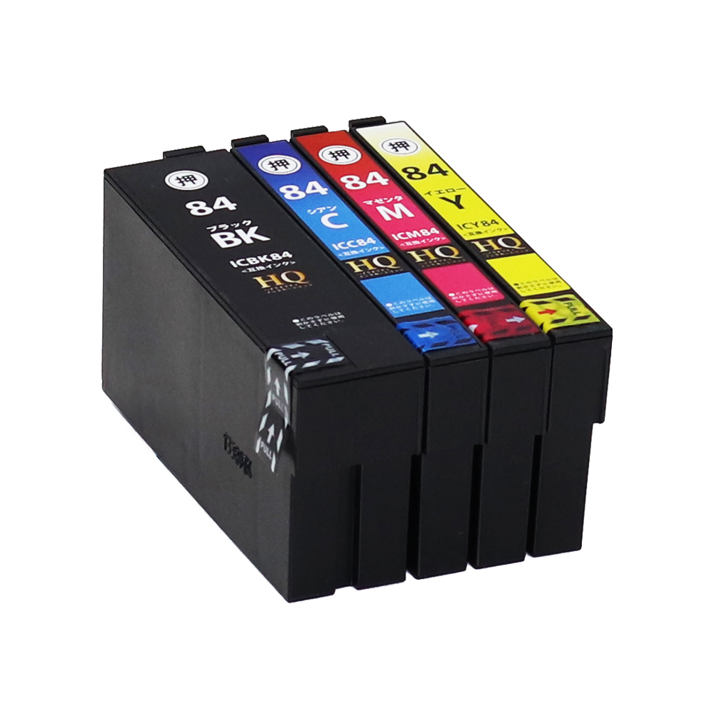 エプソン（EPSON） 互換インク IC4CL84 4色セット IC84 虫めがね 大