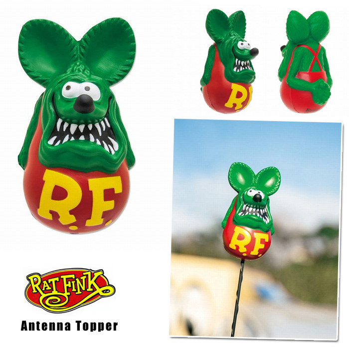 ラットフィンク アンテナトッパー アンテナボール スクイーズ 車 カー