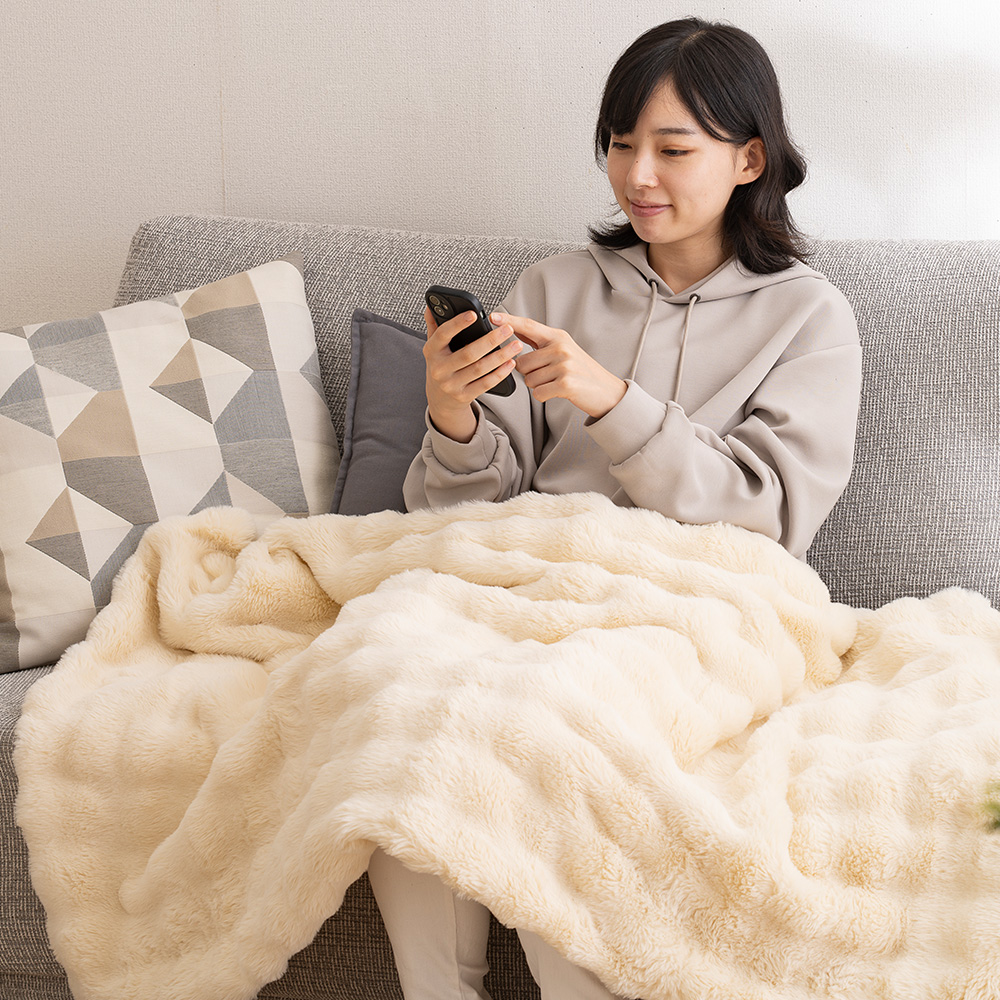 電気毛布 掛け敷き 140×80cm 洗える ひざ掛け 敷毛布 ダニ退治 洗濯