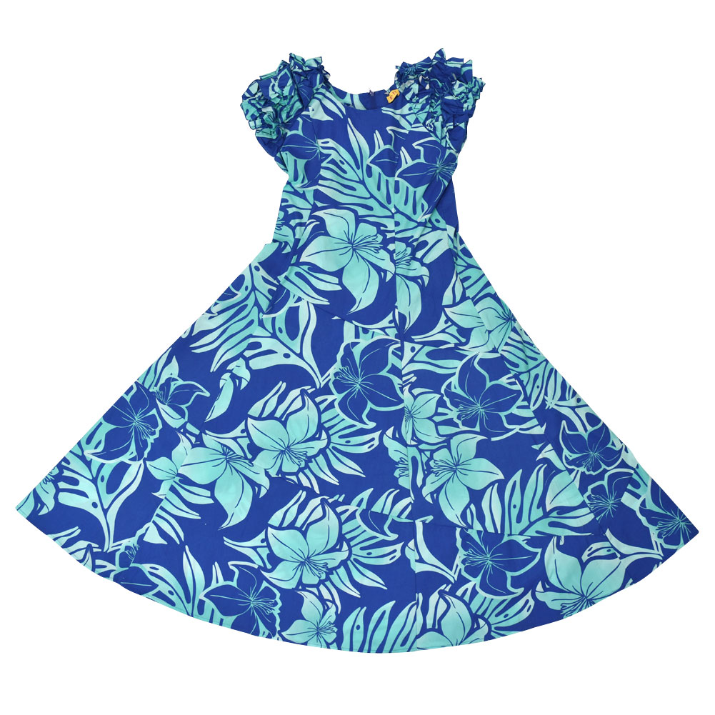 フラダンス衣装 ハワイアンドレス フラワンピース フラドレス フラ衣装