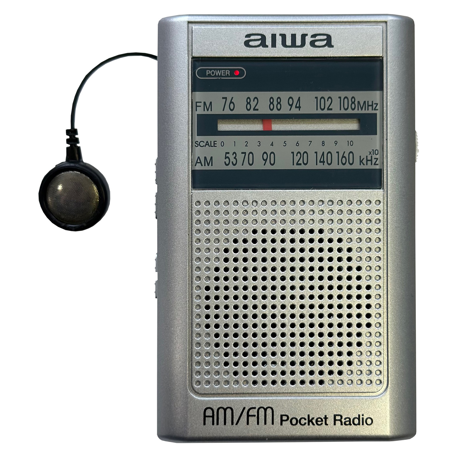 とうしょう aiwa AM FM ポケットラジオ 本体内蔵巻取式イヤホン付