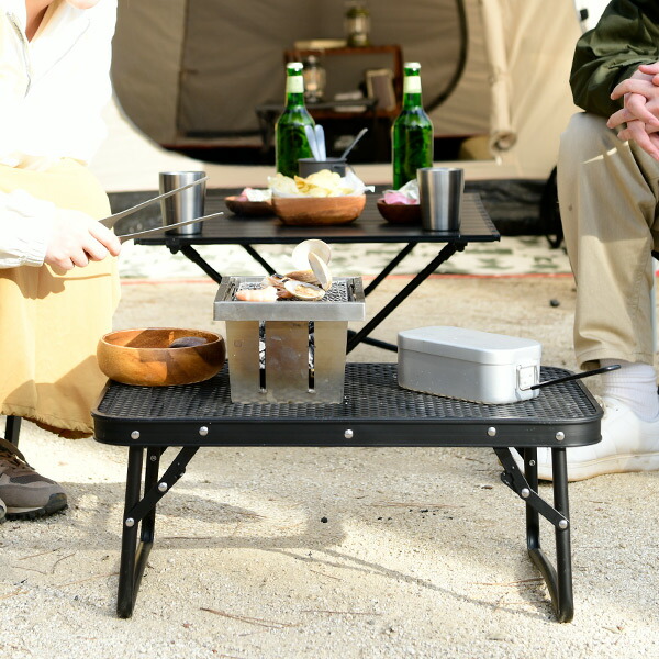 山善（YAMAZEN） アウトドアテーブル キャンプ テーブル タフライト