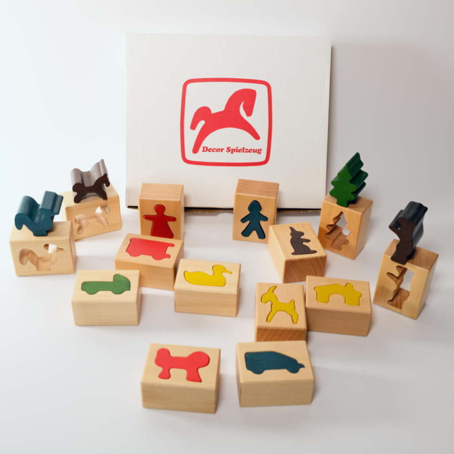 ハバ（HABA） はめ絵 大 14ピース デコア スイス 木のおもちゃ 積木