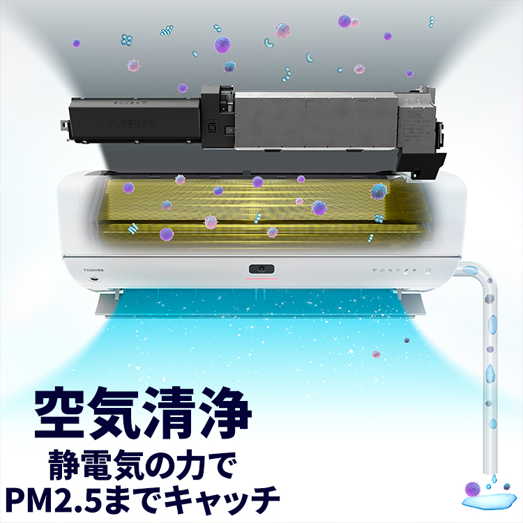 大清快 東芝 エアコン おもに6畳 2023年モデル K-DZシリーズ 冷暖房