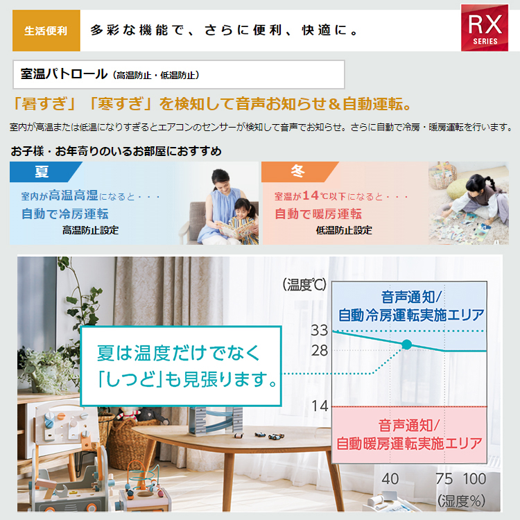 うるさらX エアコン おもに26畳 ダイキン うるさら 2024年 モデル RX