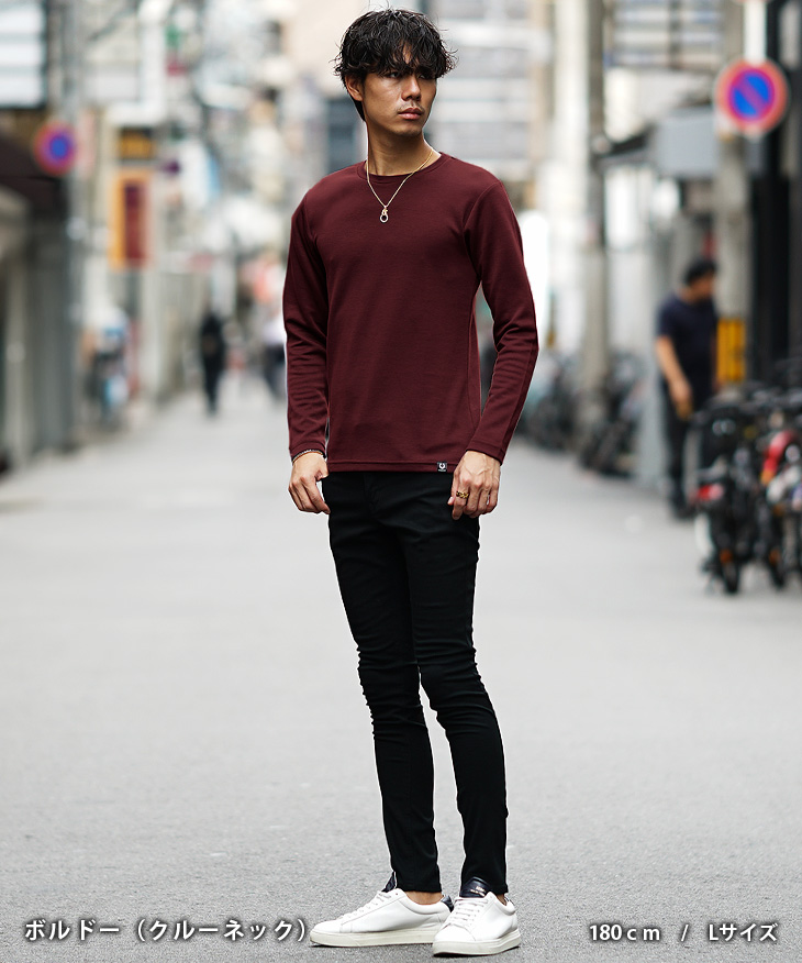 SOMEDIFF（サムディフ） ロンT メンズ 厚手 Tシャツ 長袖tシャツ V