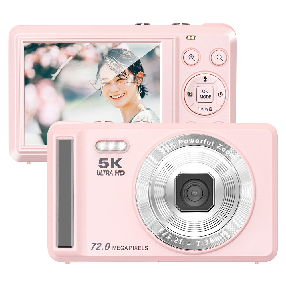 デジタルカメラ 5K録画 7200万画素 子供用トイカメラ 2.8インチ大画面