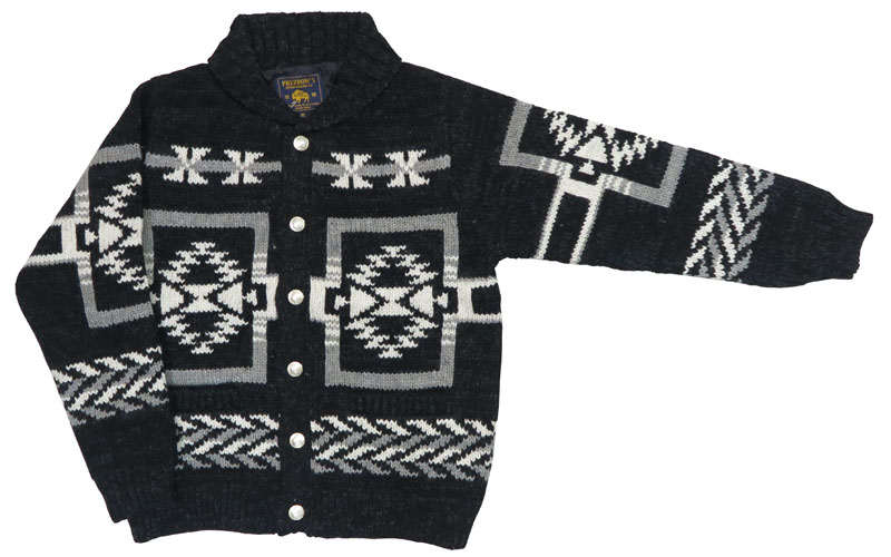 フェローズ Pherrow's ネイティブ柄 セーター カーディガン 23W-PNS