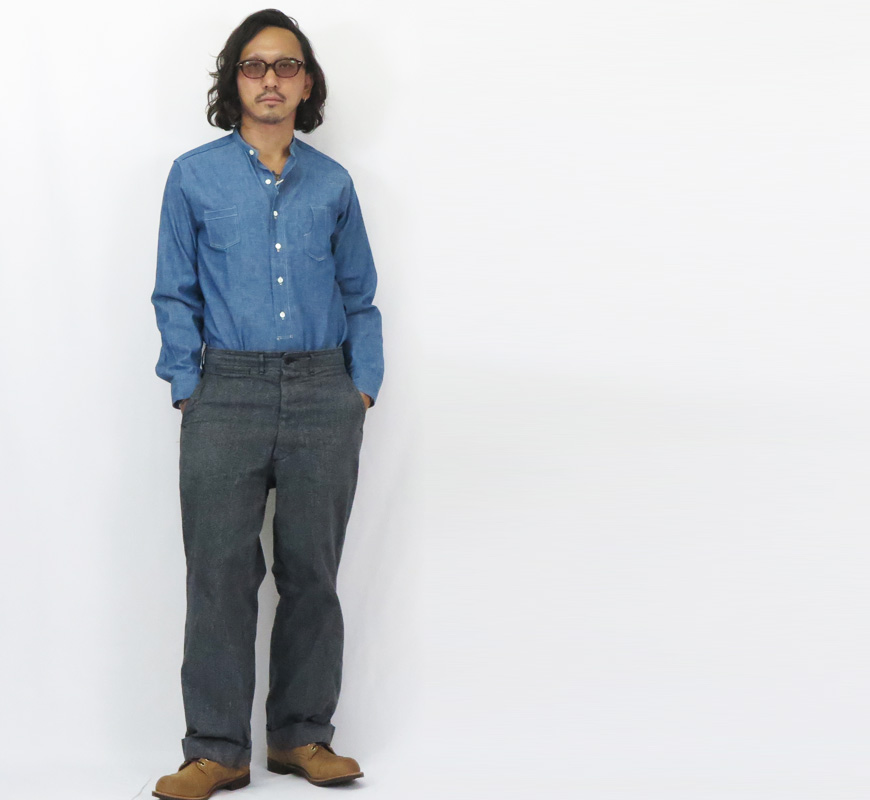 WAREHOUSE（ウエアハウス） ウェアハウス 長袖 スタンドカラー