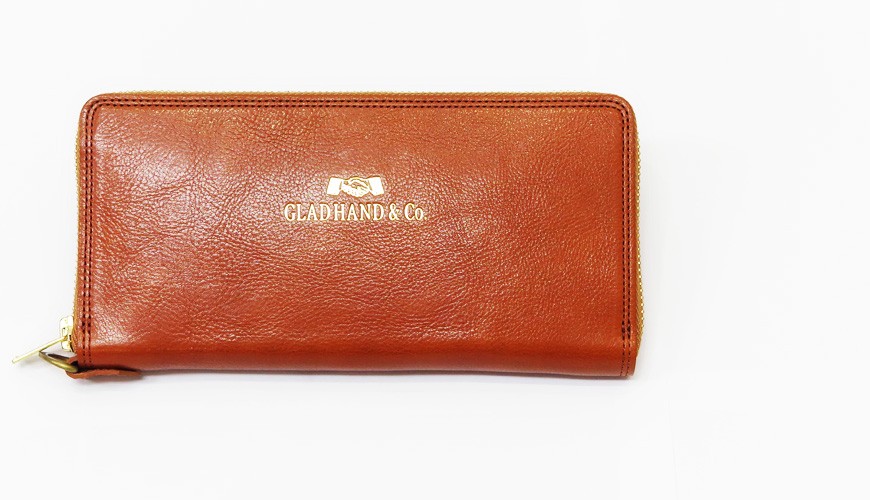 GLAD HAND（グラッドハンド） レザー ジップ ロング ウォレット SPEAK