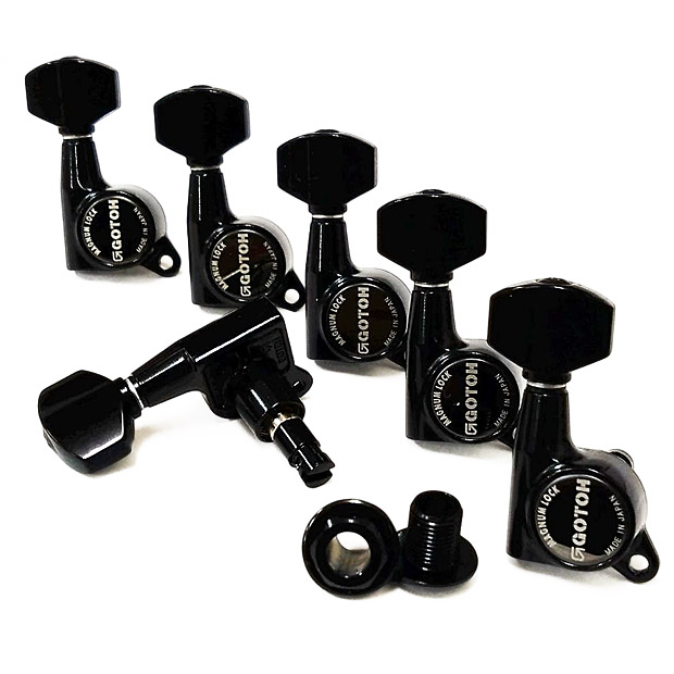 ゴトー ギター ペグ GOTOH SG381 MG 07 B L6 ブラック マグナムロック