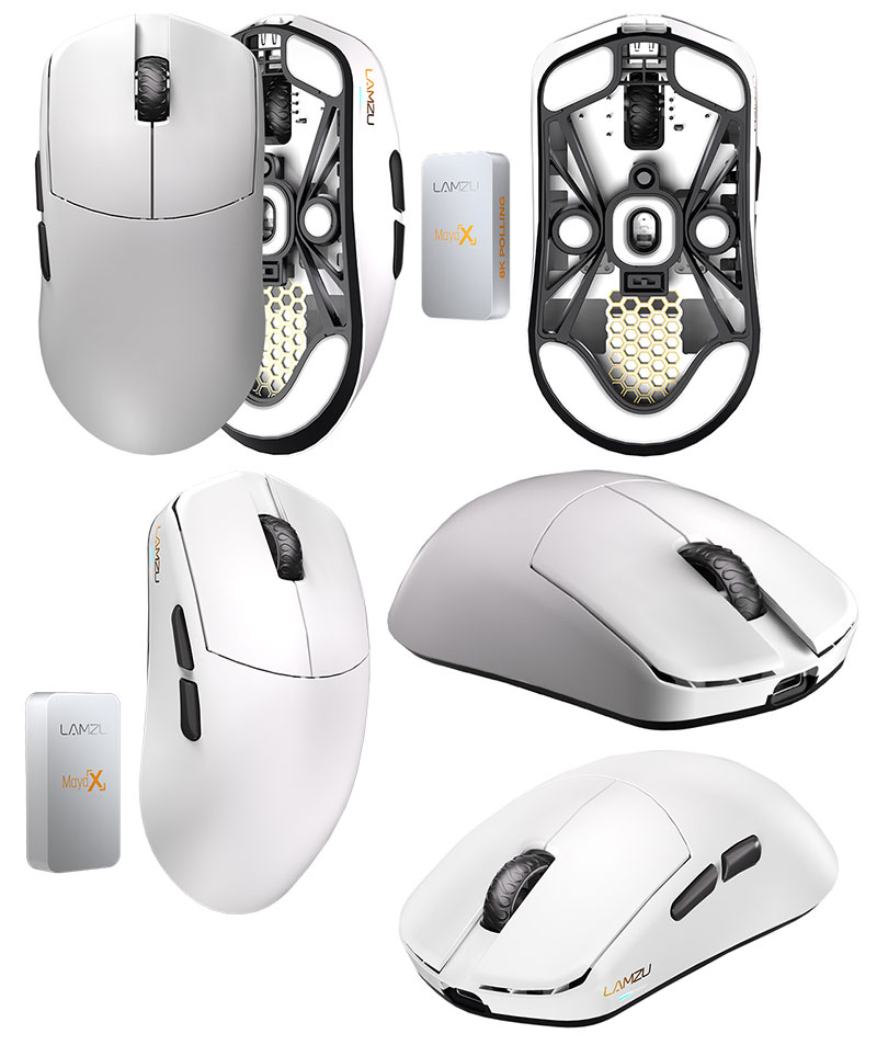 LAMZU LAMZU Maya X 8Kレシーバー付属 ワイヤレスゲーミングマウス