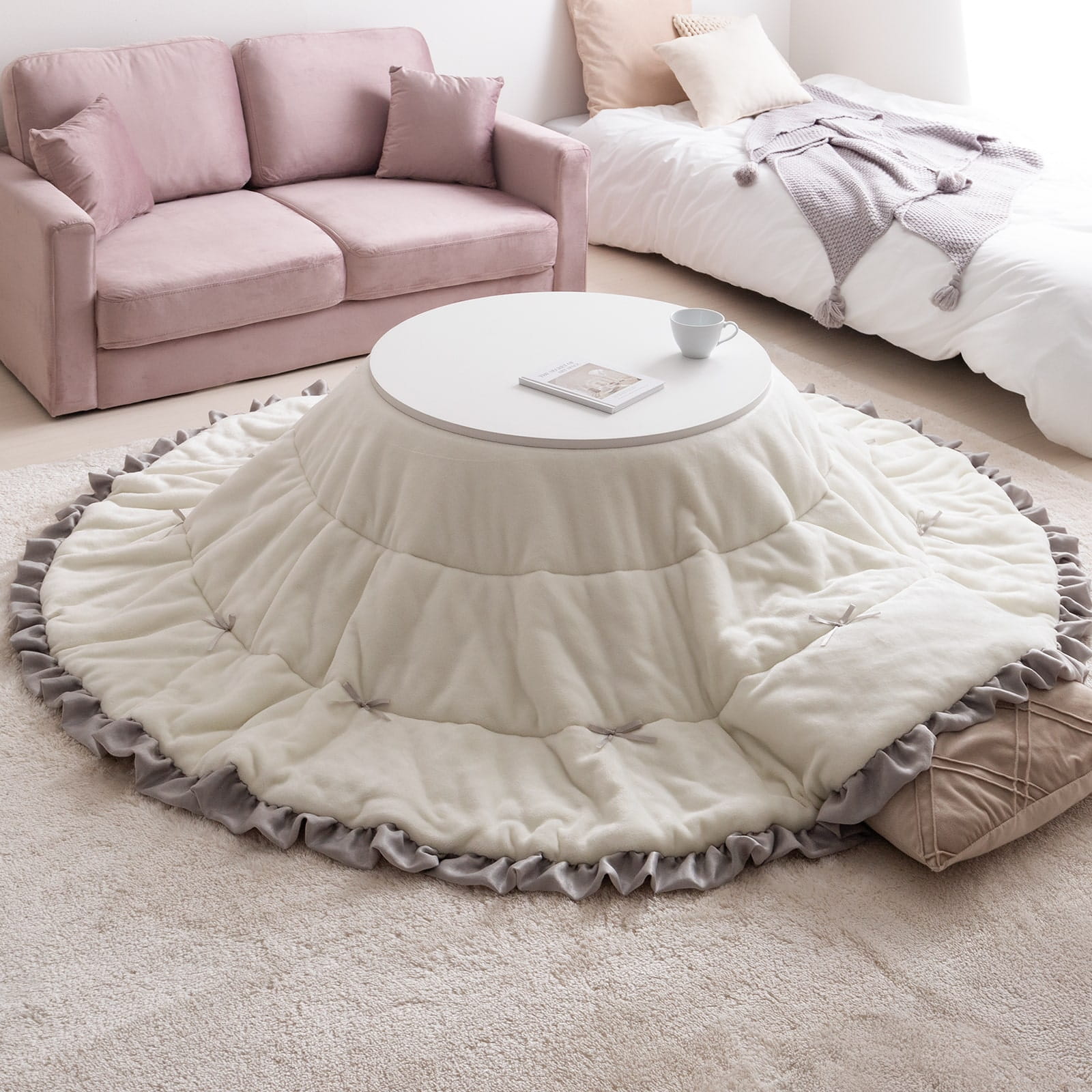 こたつ こたつテーブル コタツ こたつセット 円形 丸型 布団セット