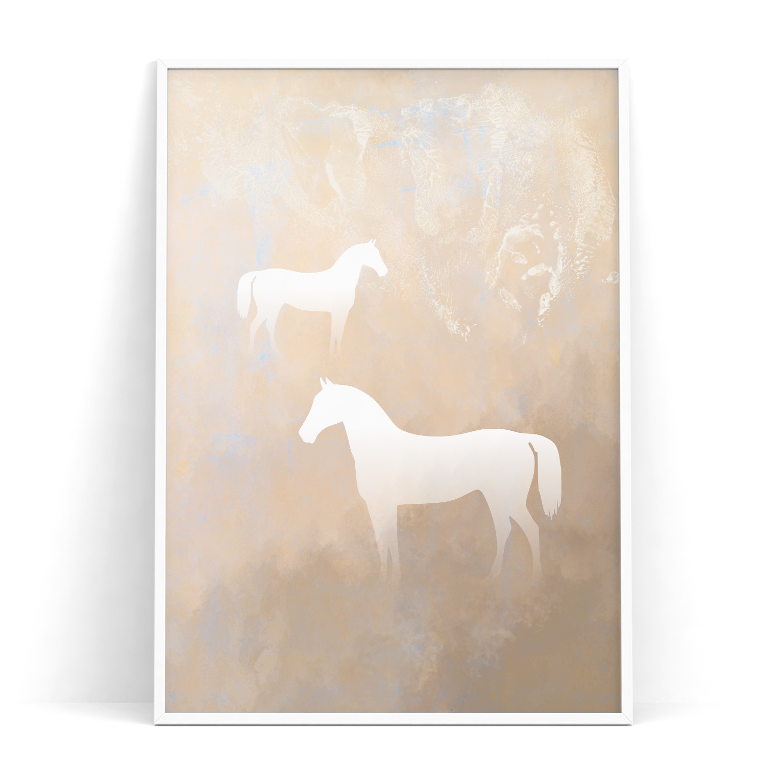 アートポスター 選べるデザイン Japandi Animal Scape 馬 鳥 ホース