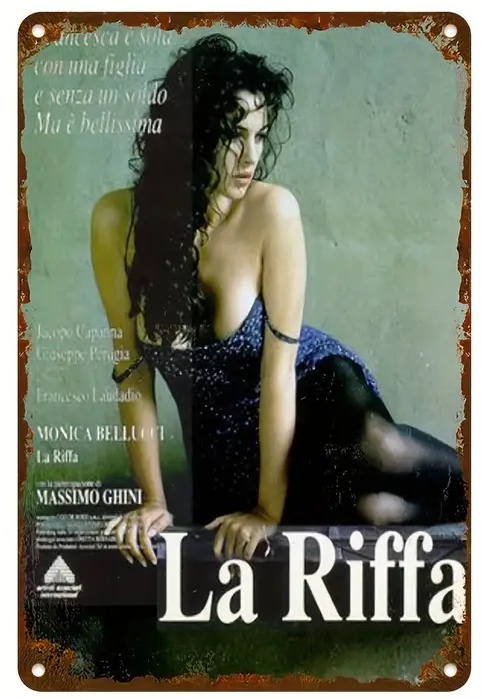 モニカ・ベルッチの 情事 1991年イタリア映画ポスター メタルサイン