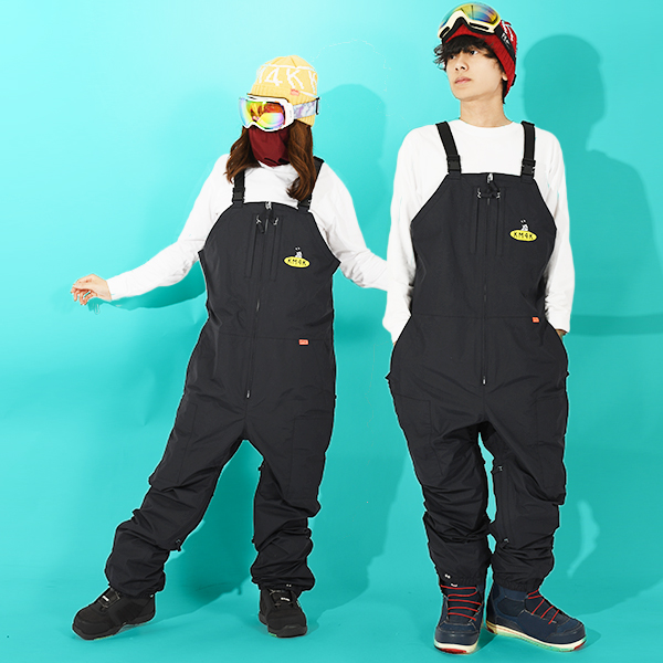 30%off スノーボードウェア KM4K カモシカ PARADICE BIB PANTS 8