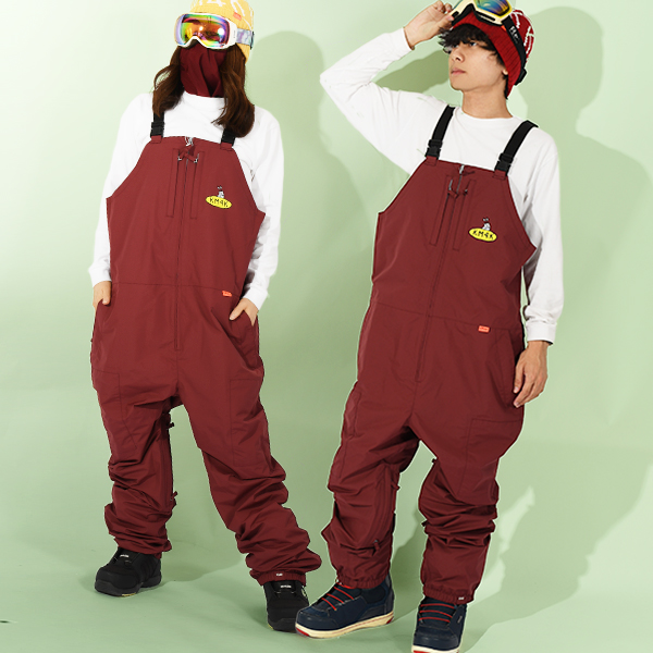 30%off スノーボードウェア KM4K カモシカ PARADICE BIB PANTS 8