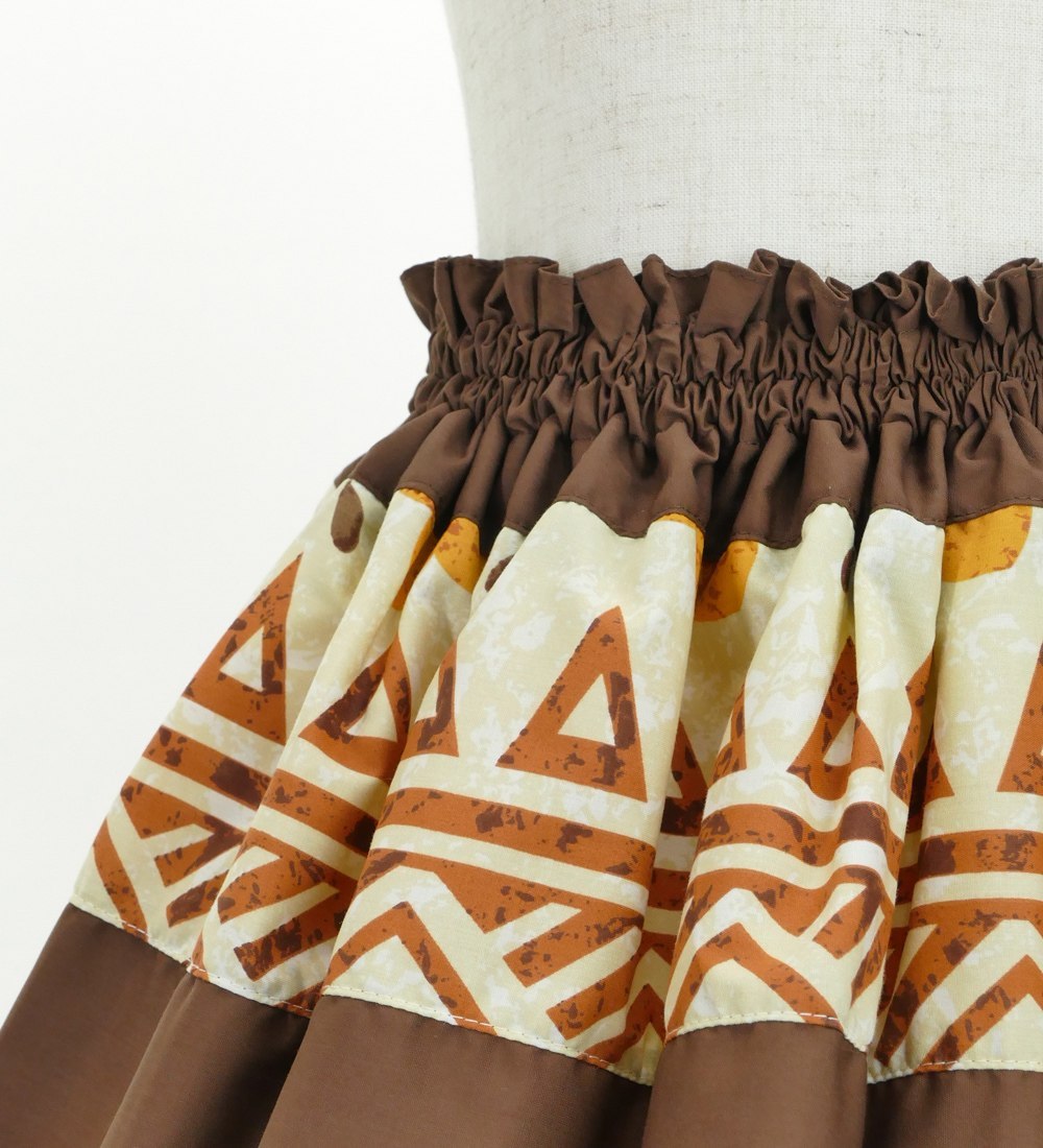 フラダンス ケイキ パウスカート キッズ140サイズ ブラウン p61-140