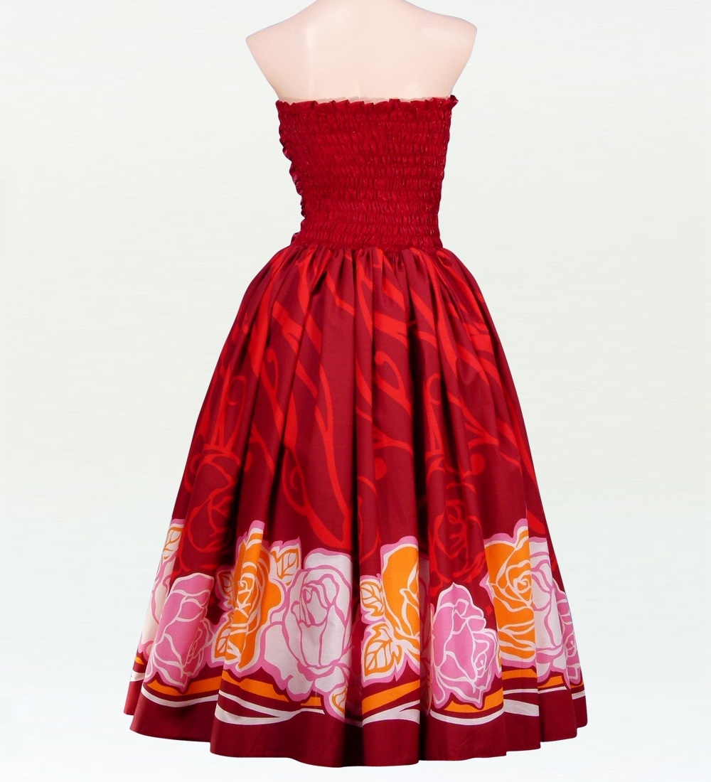 フラドレス ロング丈 クリスタルシャインレッド LLサイズ 1594rLL