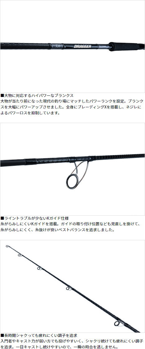 DAIWA（ダイワ） ドラッガー X 96M : フィッシング カンパイ ヤフー店