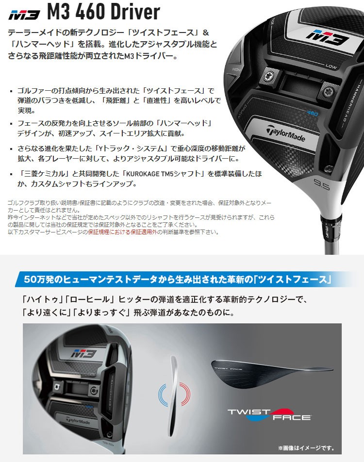 TaylorMade（テーラーメイド） ゴルフ M3ドライバー M3 460 Driver