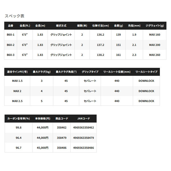 シマノ（SHIMANO） （24年9月新商品） 24 ゲーム タイプJ フルベンド