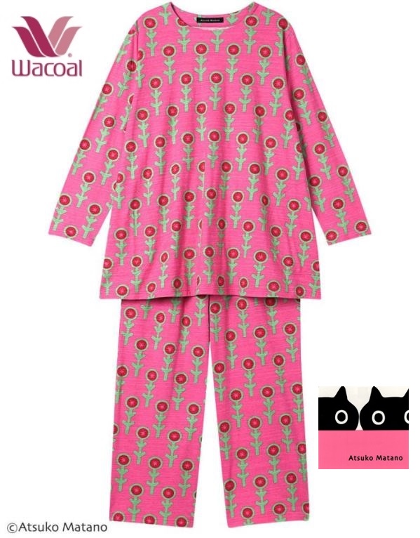 WACOAL（ワコール） レディースパジャマ マタノアツコ長袖長パンツ