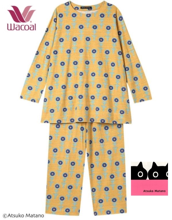 WACOAL（ワコール） レディースパジャマ マタノアツコ長袖長パンツ