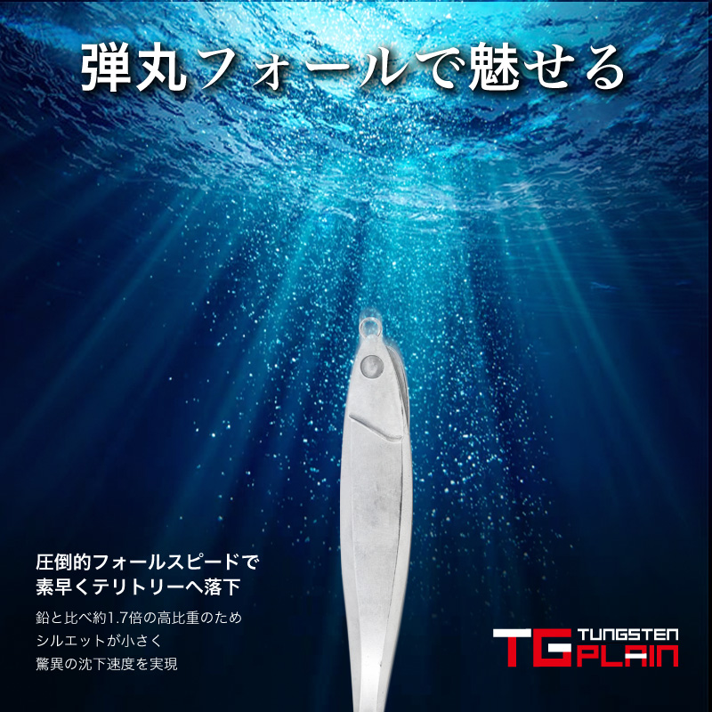 FUNKS TGプレーン 500g タングステン ジグ 未塗装 メタルジグ 無垢