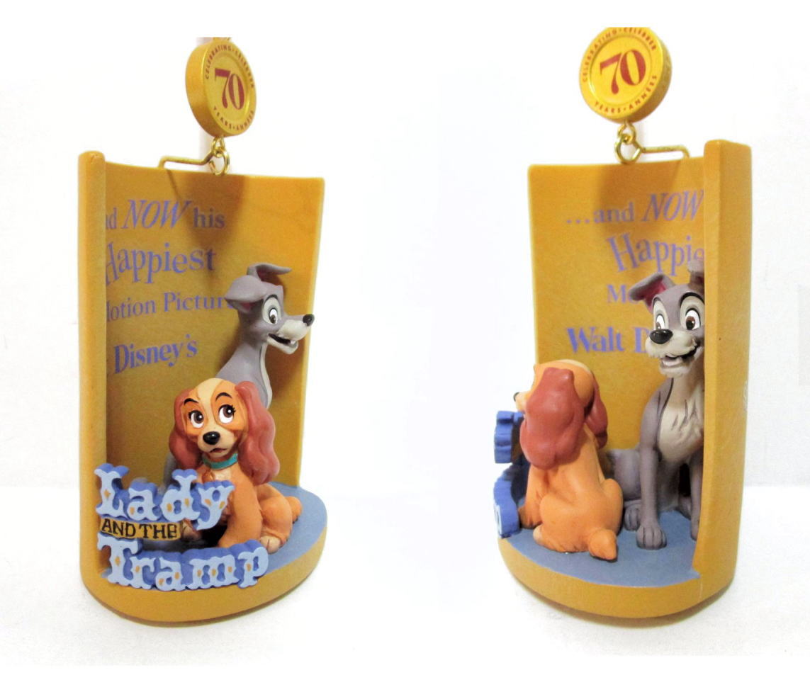 わんわん物語 70周年記念 レディ&トランプ オーナメント スケッチ