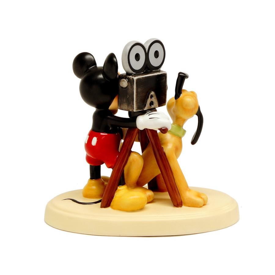 ゴーベル ミッキーマウスとプルート陶器フィギュアリン ディズニアナ