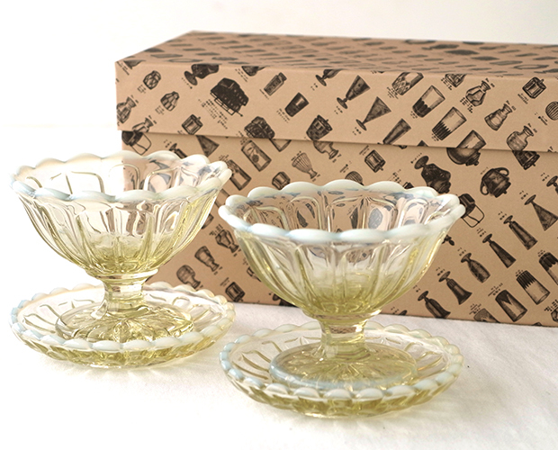 廣田硝子 ＼2/27-3/1はP10倍／ 廣田硝子 雪の花 アイス&トレー揃い