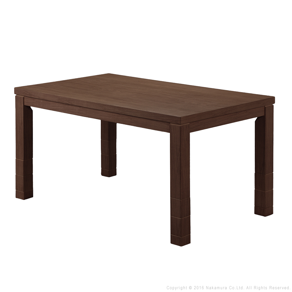 こたつ ダイニングテーブル 長方形 6段階に高さ調節できるダイニング