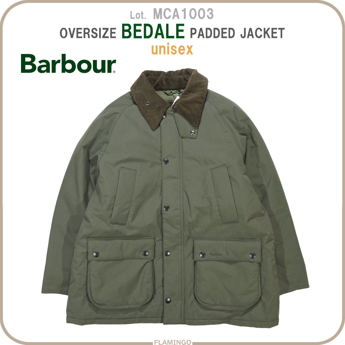 Barbour（バブアー） MCA1003 中綿ビデイル BEDALE オーバーサイズ