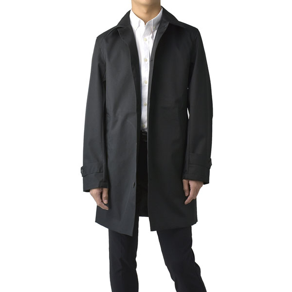 FLAG ON CREW 耐水圧20000mm 撥水 防風 透湿 ステンカラーコート