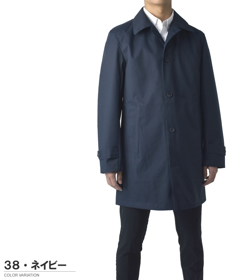 FLAG ON CREW 耐水圧20000mm 撥水 防風 透湿 ステンカラーコート