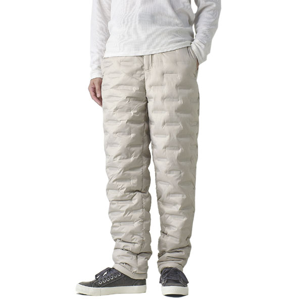 FLAG ON CREW ファイバーダウンパンツ メンズ 中わた防寒パンツ