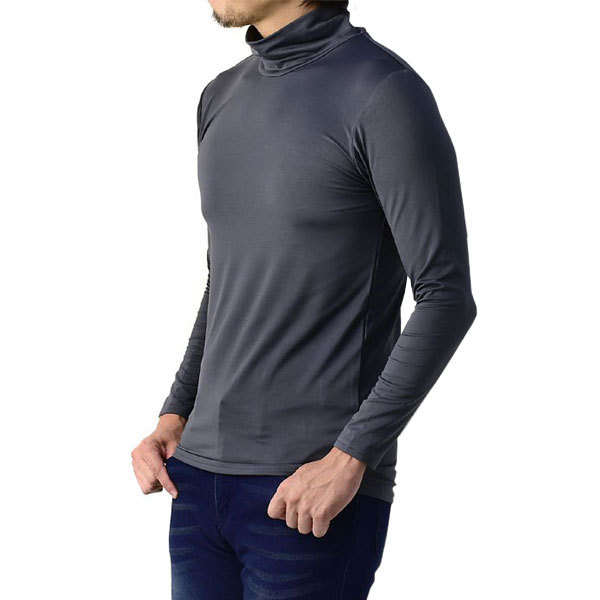 FLAG ON CREW ハイネック 保温 インナー メンズ 肌着 モックネック