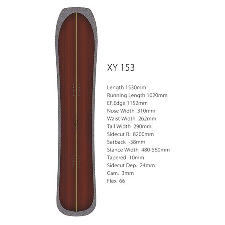 23-24 GENTEMSTICK ゲンテンスティック スノーボード XY 153 ship1
