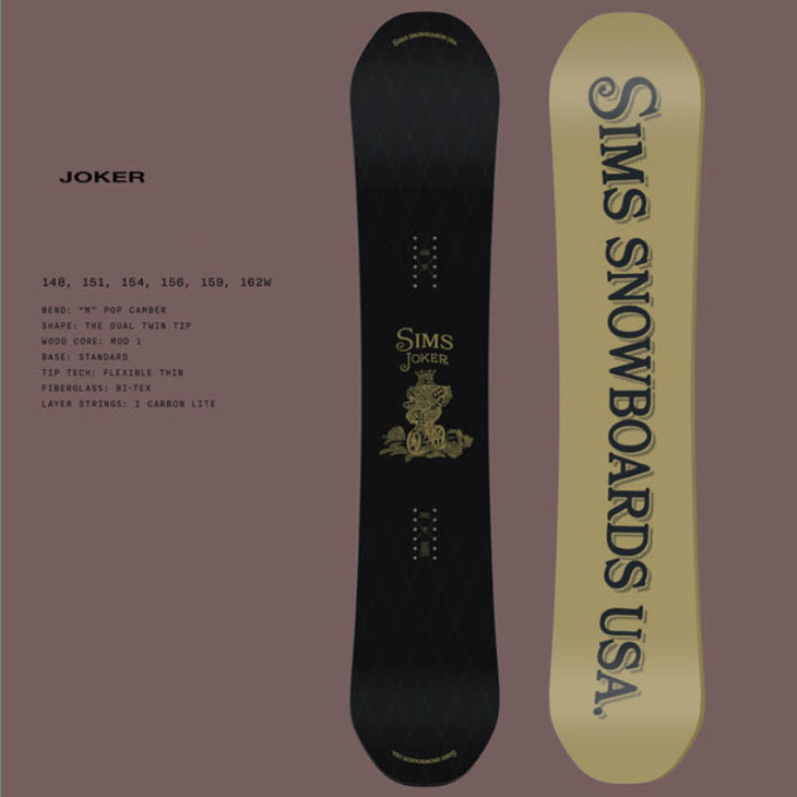 SIMS 24-25 SIMS シムス スノーボード 板 JOKER ジョーカー JOKER