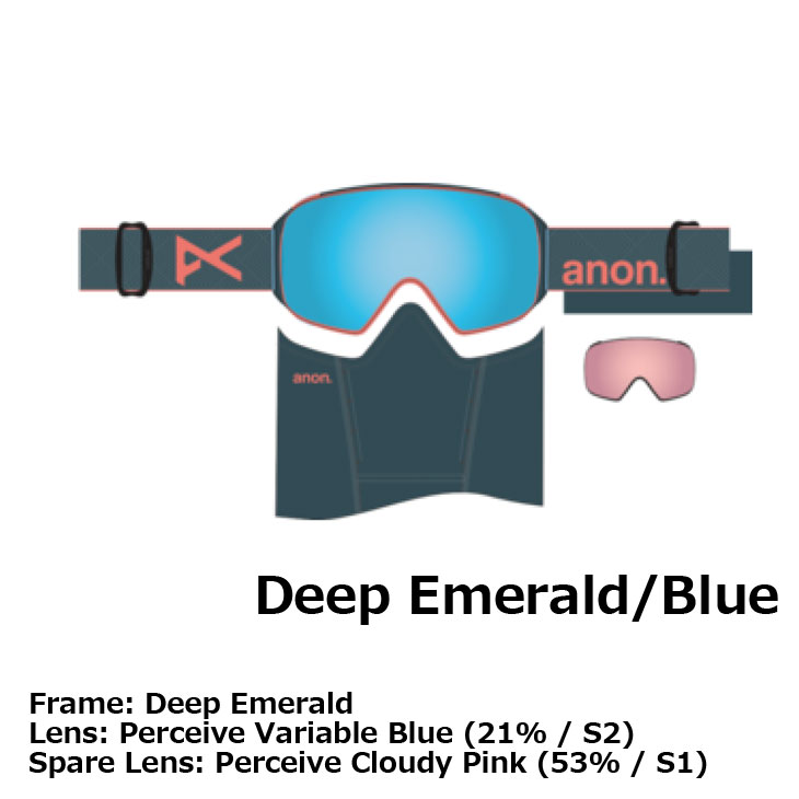 anon 24-25 ANON アノン ゴーグル M4 Cylindrical Low Bridge+ボーナス