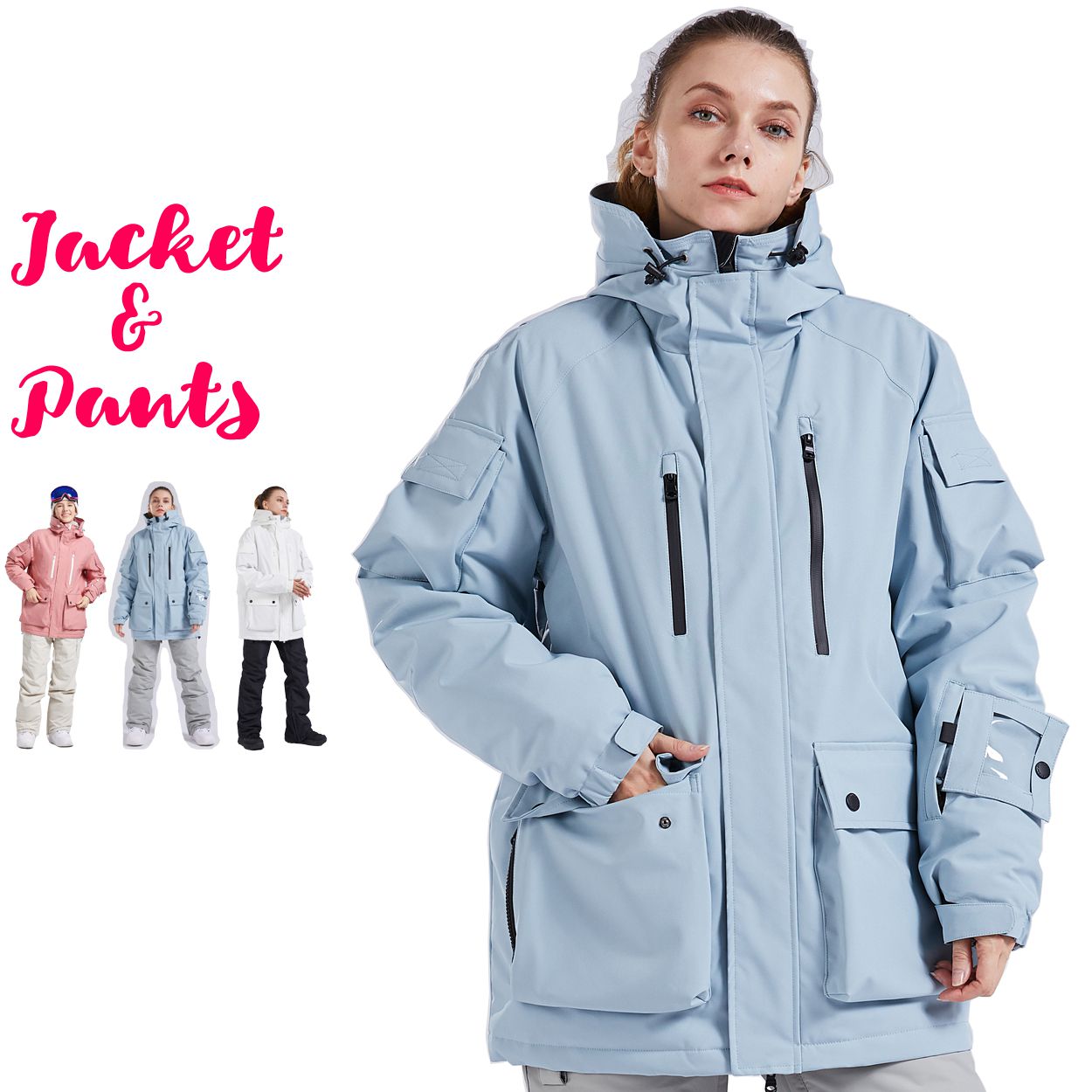 スノーボードウェア スキーウェア レディース メンズ 上下セット ユニ