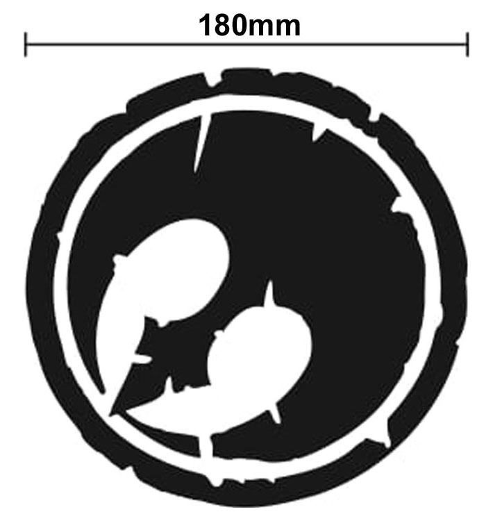 RICE28 ライス28 カッティングステッカー A BLK / WHT シール デカール