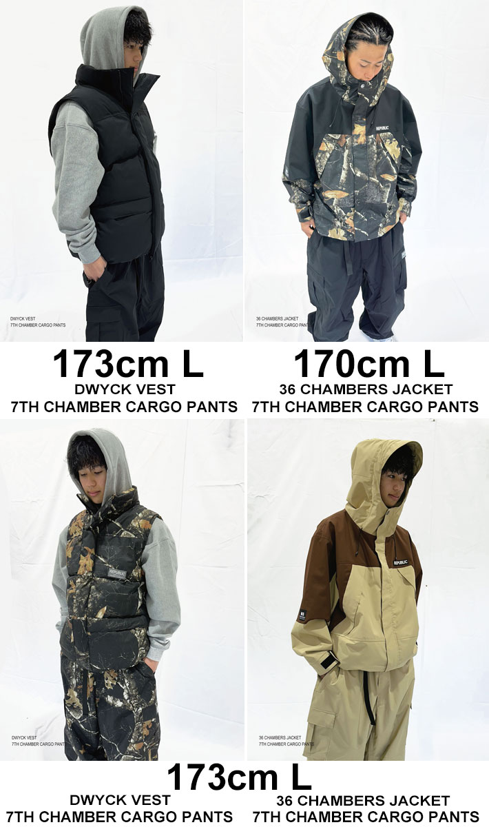 25-26 REPUBLIC & CO ウェア リパブリック 7TH CHAMBER CARGO PANTS